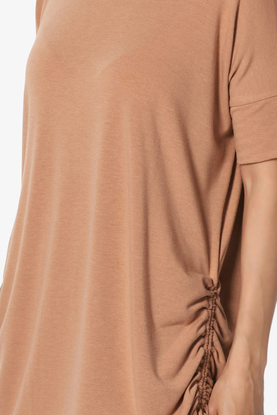 Selenna Jersey Ruched Top EGG SHELL_5