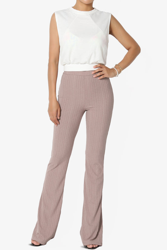 Lotto Rib High Rise Flared Pants