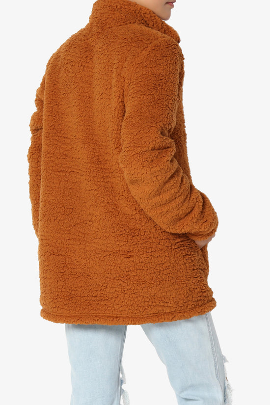 Load image into Gallery viewer, Kenmar High Neck Short Slim Teddy Jacket
