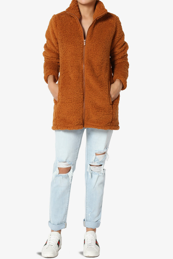 Load image into Gallery viewer, Kenmar High Neck Short Slim Teddy Jacket
