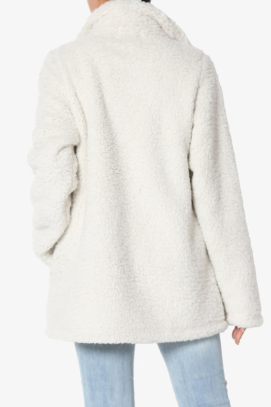 Load image into Gallery viewer, Kenmar High Neck Short Slim Teddy Jacket
