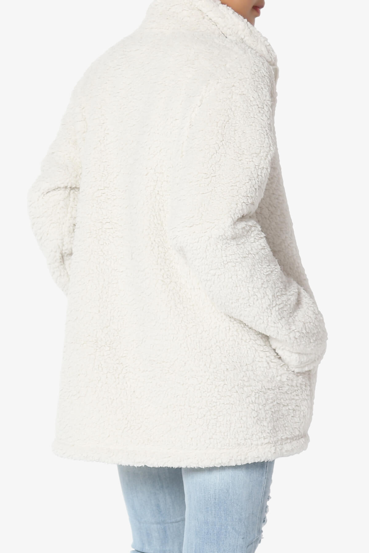 Kenmar High Neck Short Slim Teddy Jacket