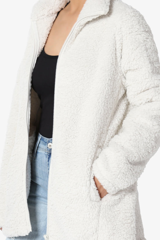 Load image into Gallery viewer, Kenmar High Neck Short Slim Teddy Jacket
