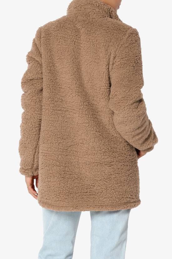 Load image into Gallery viewer, Kenmar High Neck Short Slim Teddy Jacket
