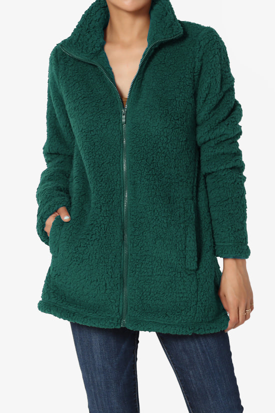 Load image into Gallery viewer, Kenmar High Neck Short Slim Teddy Jacket
