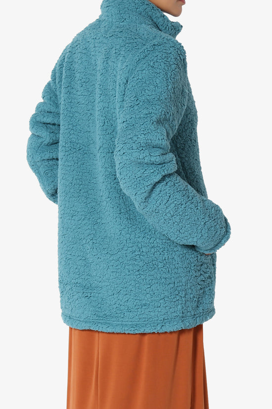 Load image into Gallery viewer, Kenmar High Neck Short Slim Teddy Jacket
