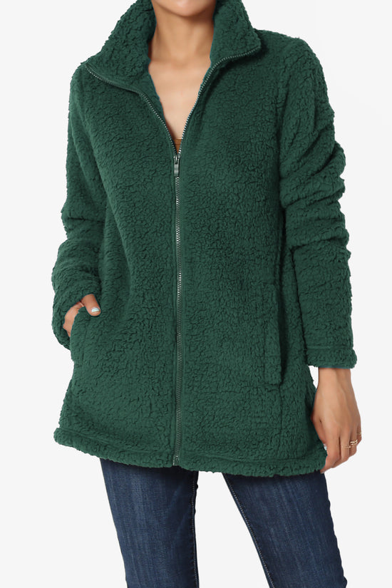 Load image into Gallery viewer, Kenmar High Neck Short Slim Teddy Jacket

