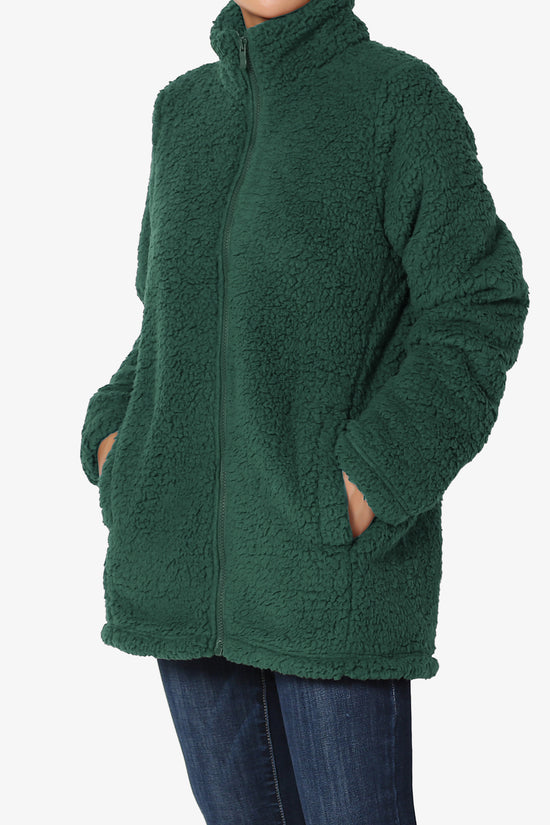 Load image into Gallery viewer, Kenmar High Neck Short Slim Teddy Jacket
