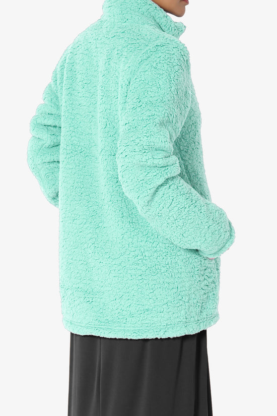 Load image into Gallery viewer, Kenmar High Neck Short Slim Teddy Jacket
