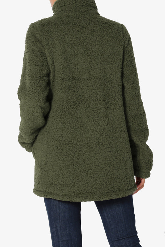 Load image into Gallery viewer, Kenmar High Neck Short Slim Teddy Jacket
