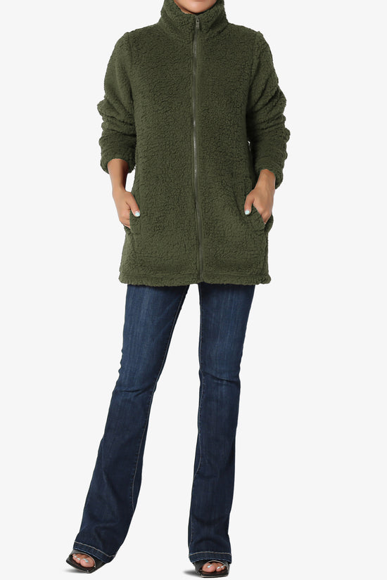 Load image into Gallery viewer, Kenmar High Neck Short Slim Teddy Jacket
