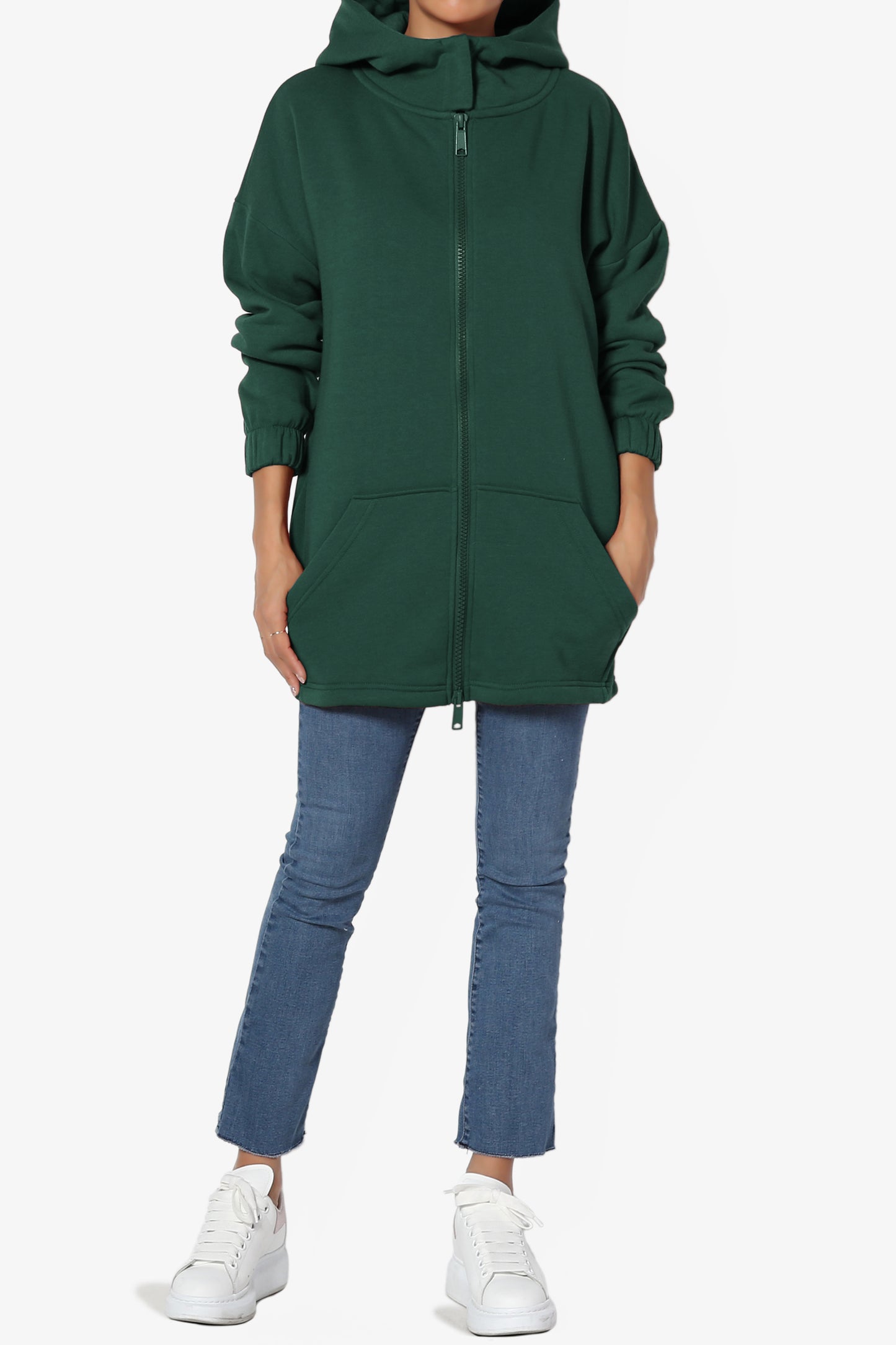 Chrissy Funnel Neck Hoodie Jacket
