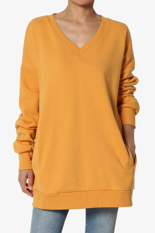 Accie V-Neck Pullover Sweatshirts PLUS