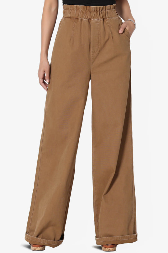 Fateful Twill High Waist Wide Leg Pants