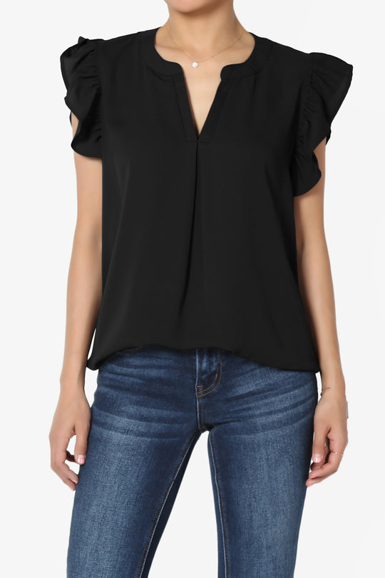 Flamin Ruffle Short Sleeve Blouse PLUS