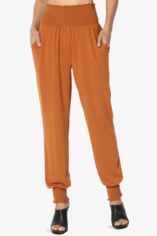 Estella Smocked Waist & Cuff Harem Pants