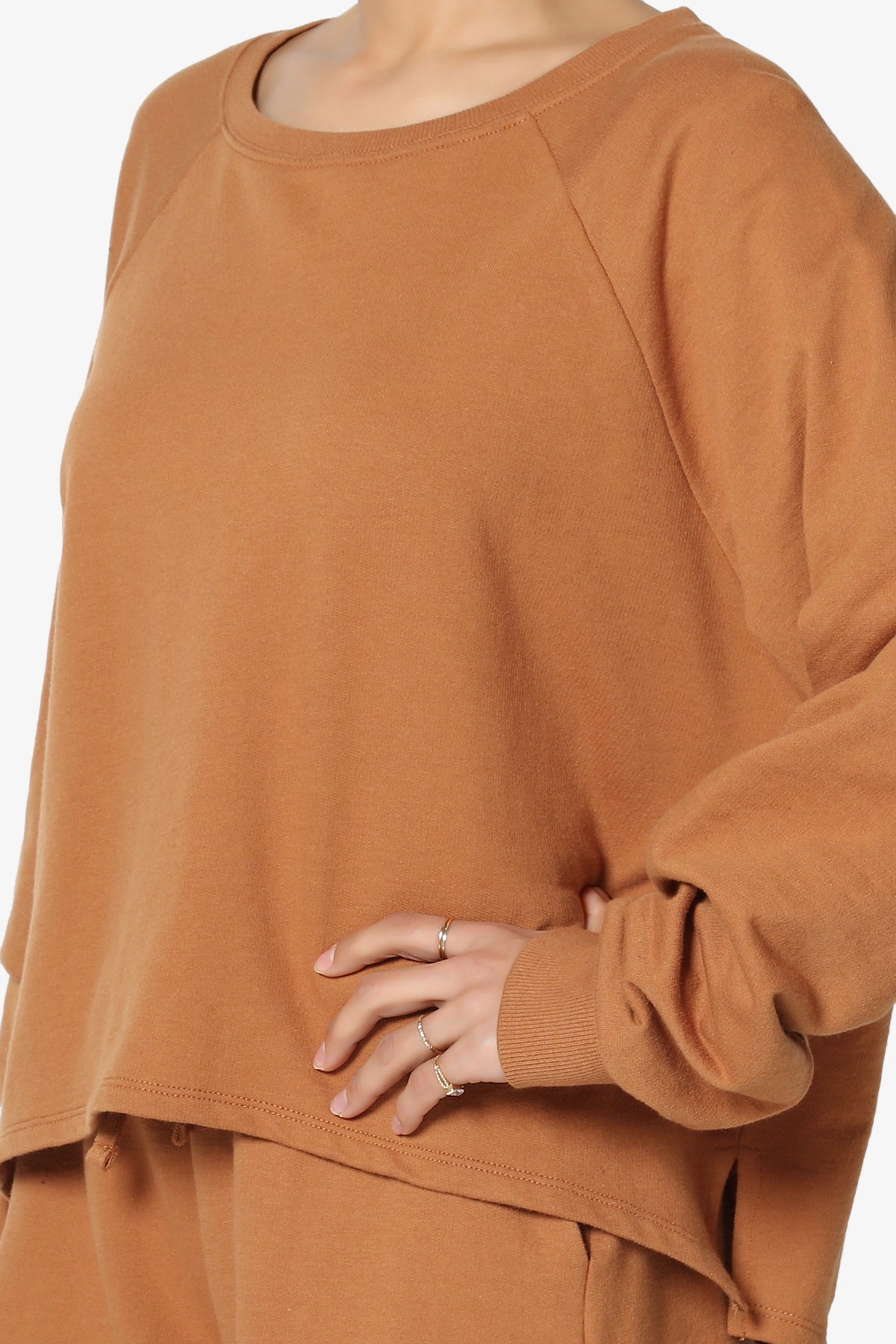 Crusade French Terry Oversized Crop Top & Shorts SET PLUS