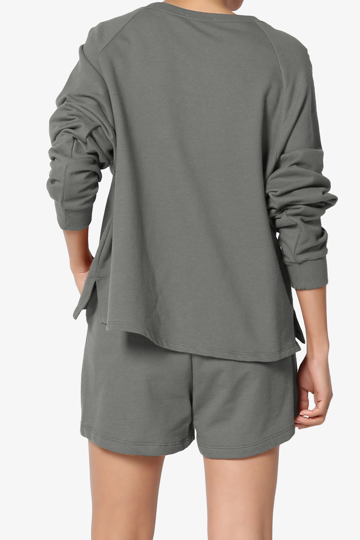 Crusade French Terry Oversized Crop Top & Shorts SET PLUS