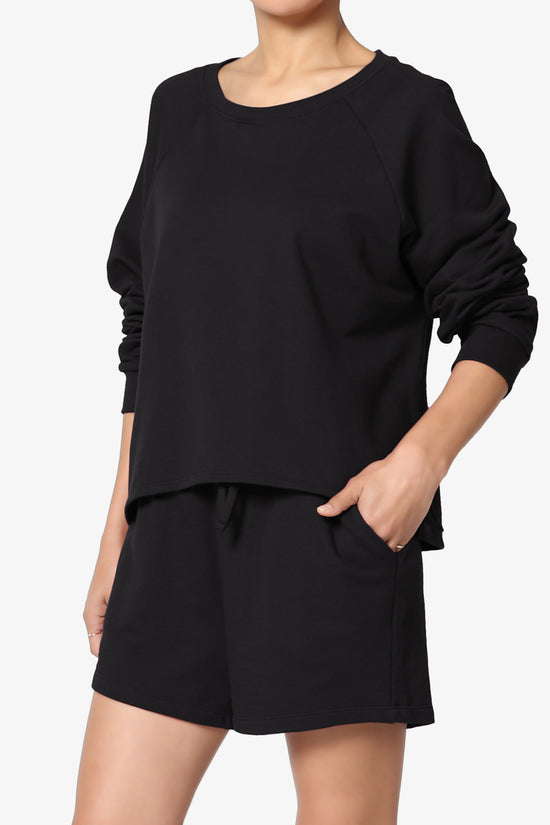 Crusade French Terry Oversized Crop Top & Shorts SET PLUS