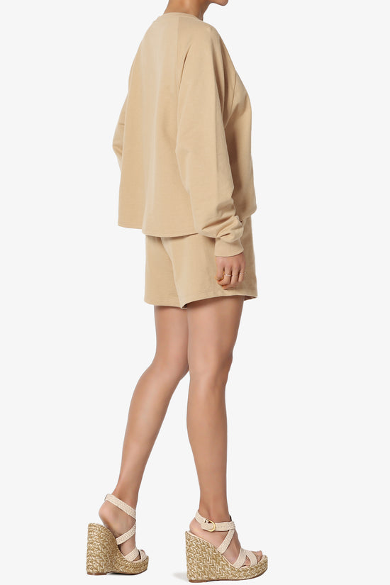 Crusade French Terry Oversized Crop Top & Shorts SET PLUS