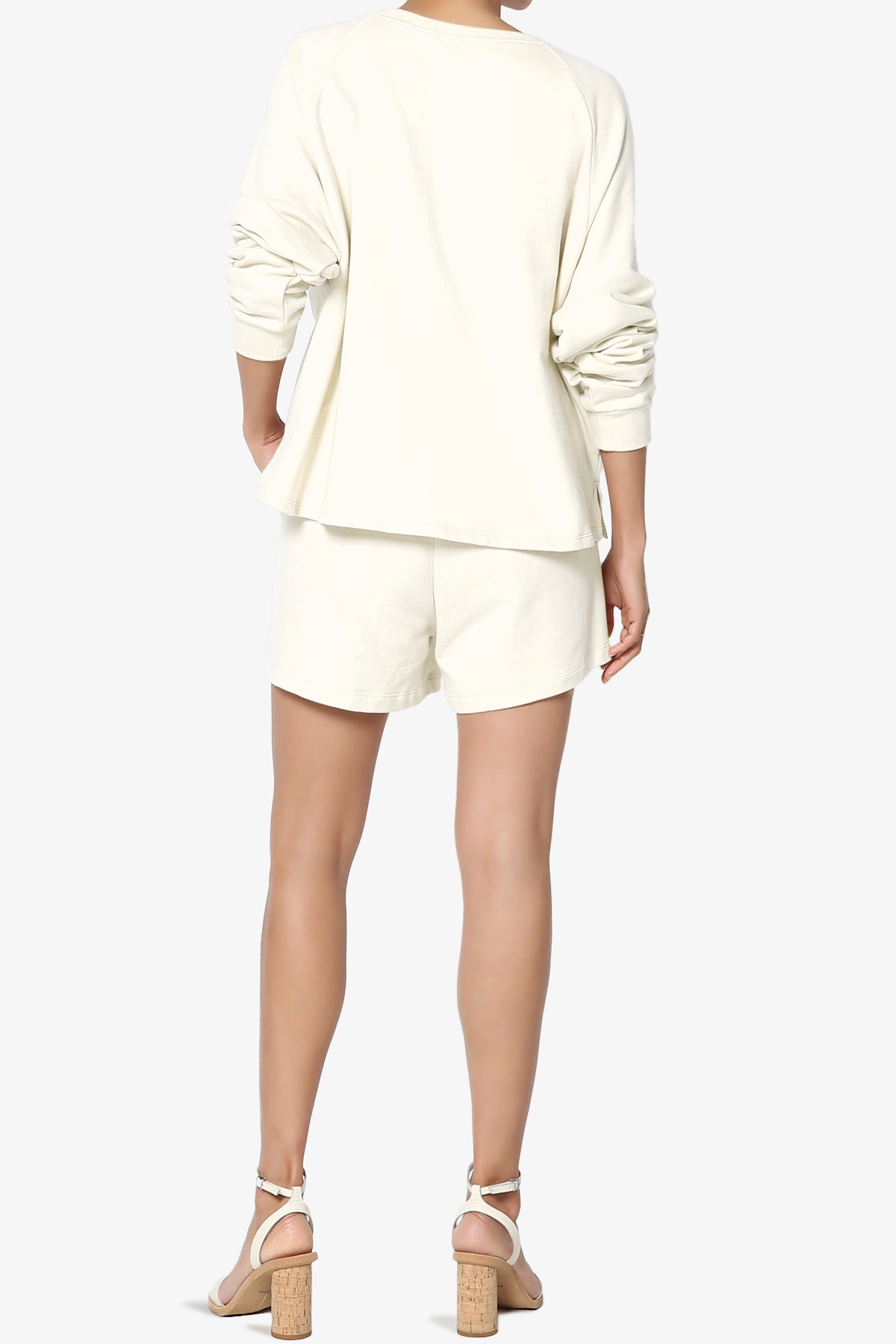 Crusade French Terry Oversized Crop Top & Shorts SET PLUS