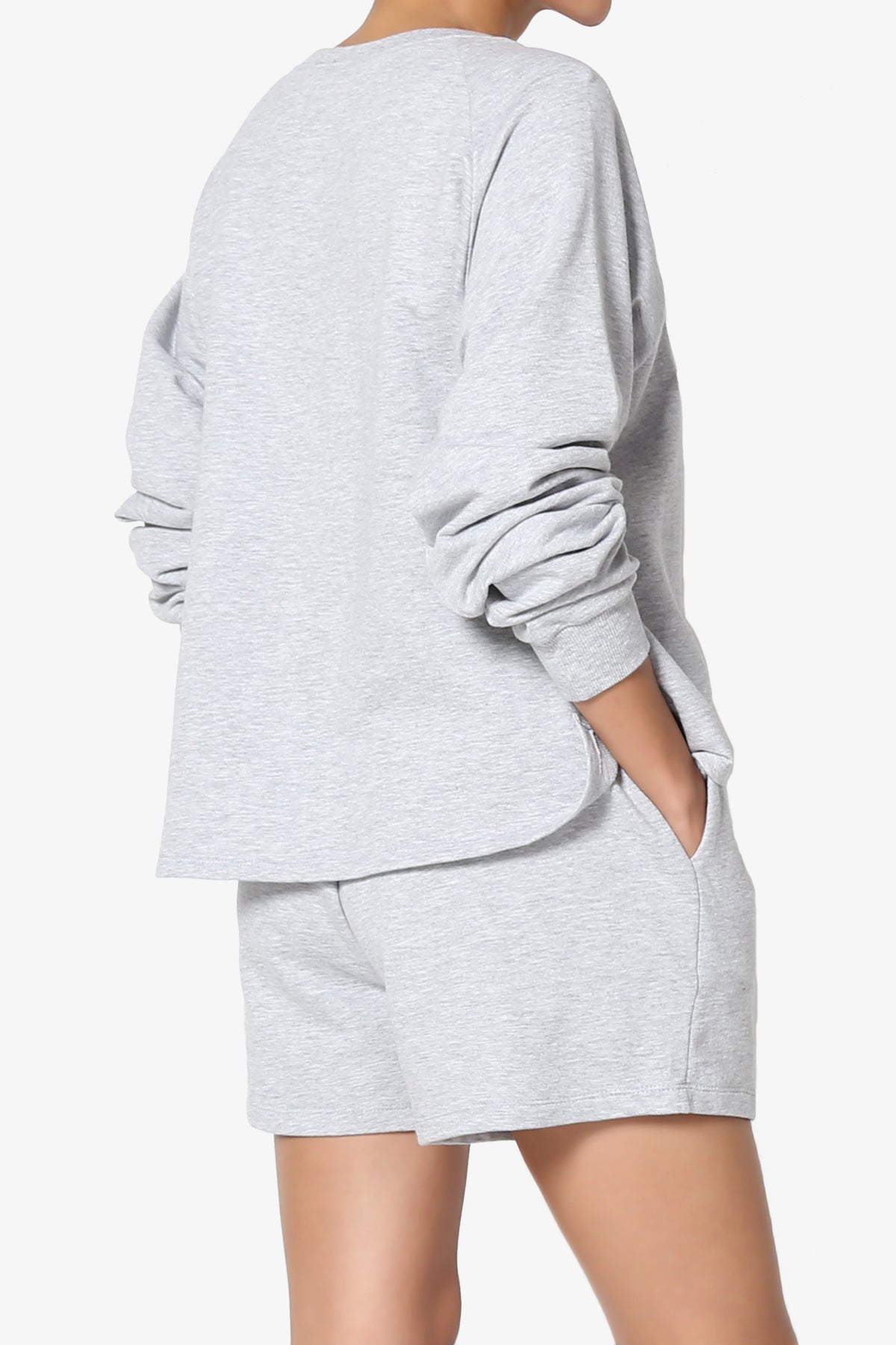 Crusade French Terry Oversized Crop Top & Shorts SET PLUS