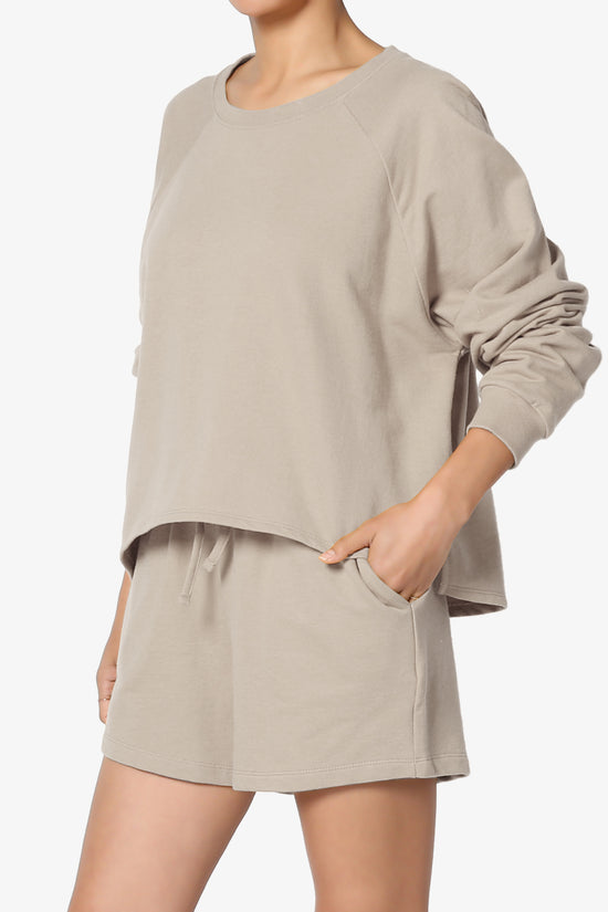 Crusade French Terry Oversized Crop Top & Shorts SET PLUS