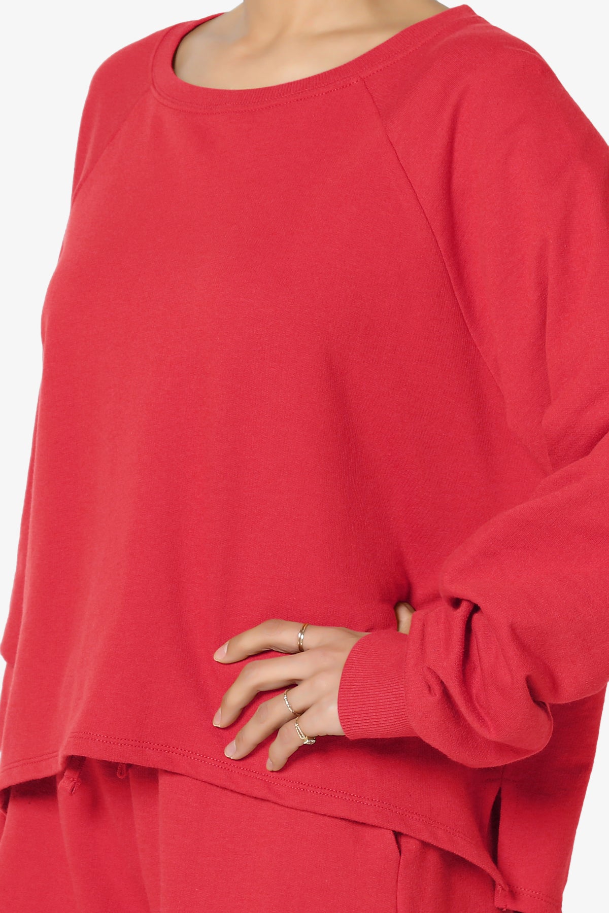 Crusade French Terry Oversized Crop Top & Shorts SET PLUS