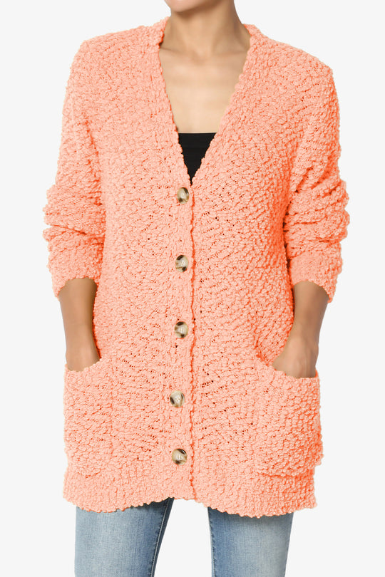 Barry Button Teddy Knit Sweater Cardigan