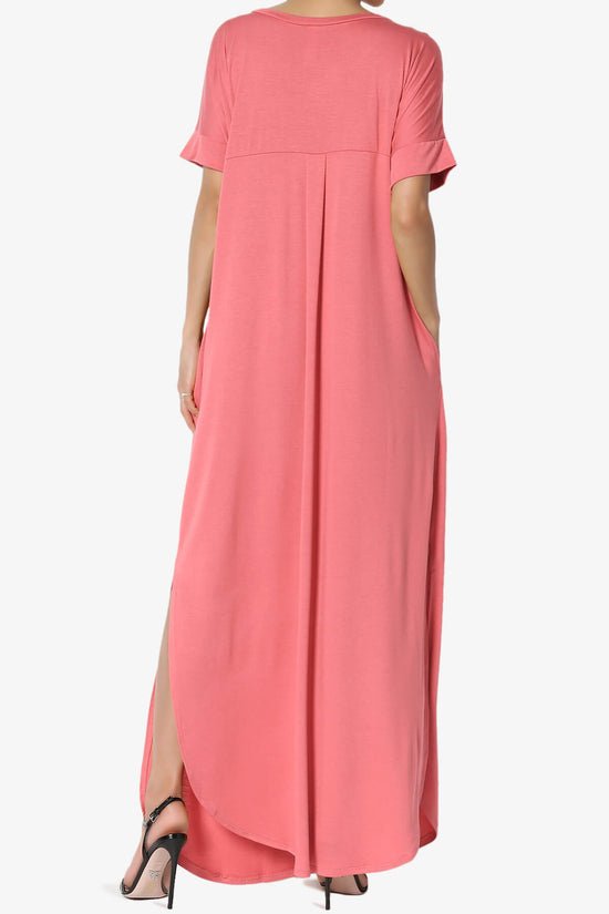 Lunar Pocket T-Shirt Maxi Dress DESERT ROSE_2
