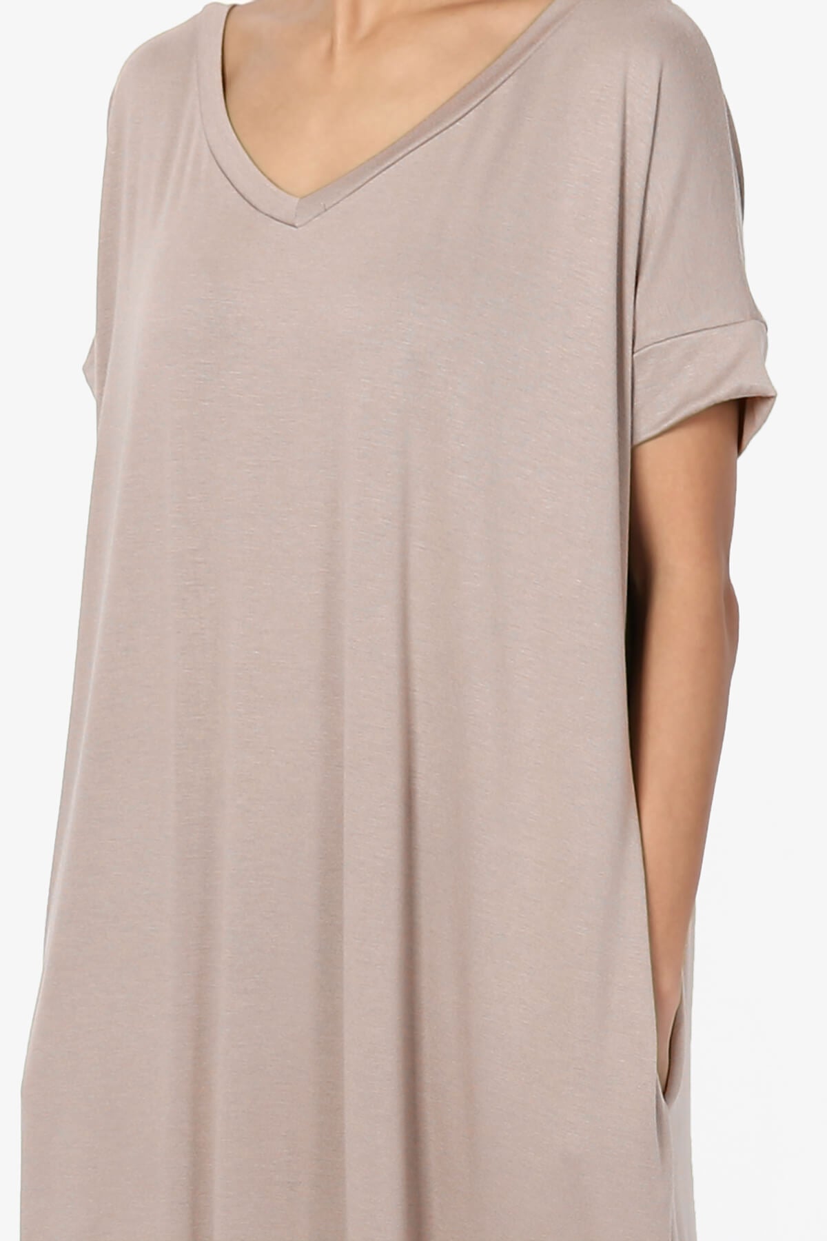 Lunar Pocket T-Shirt Maxi Dress LIGHT MOCHA_5