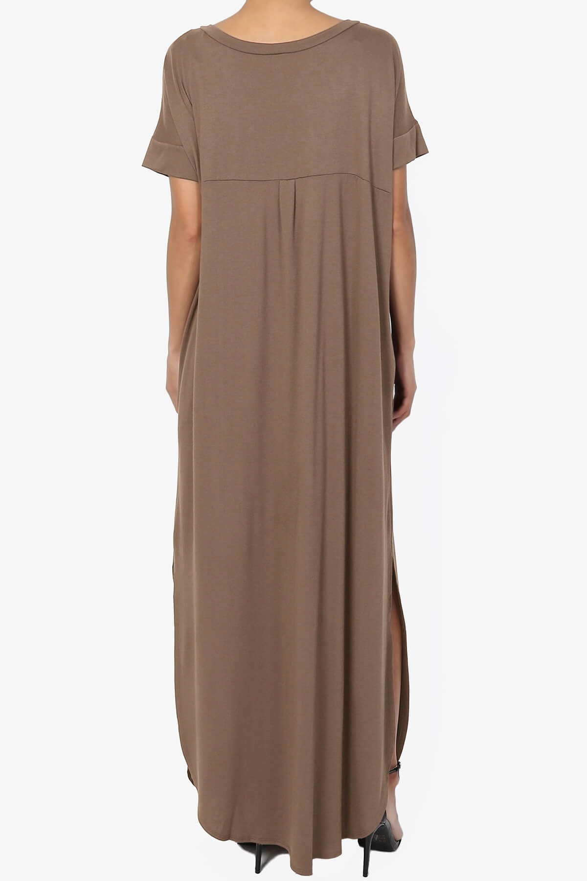 Lunar Pocket T-Shirt Maxi Dress MOCHA_2